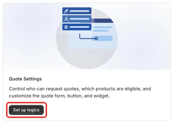 Click Set up logics